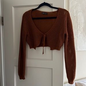 Super crop knit sweater